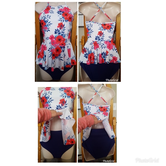 RUFFLE TOP SWIMSUIT - Picture 2 of 4